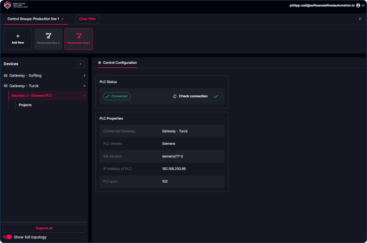 PLC management and code development platform