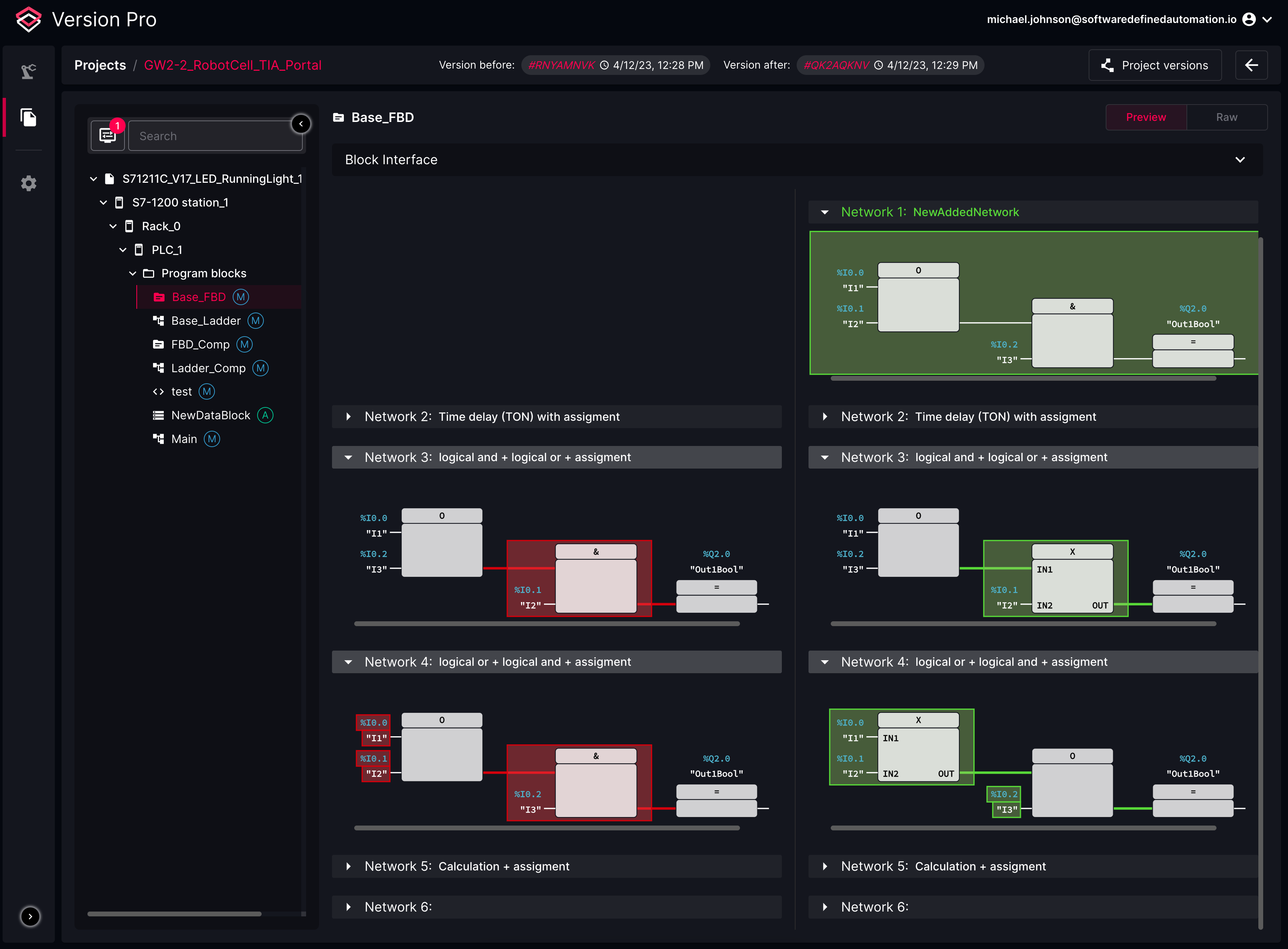 Increase workplace safety and productivity by visualizing code changes and triggering alarm notifications to Automation Engineers.