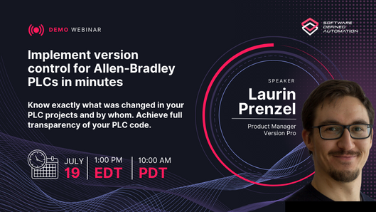 Version Control for Allen-Bradley PLCs and Rockwell PLCs.