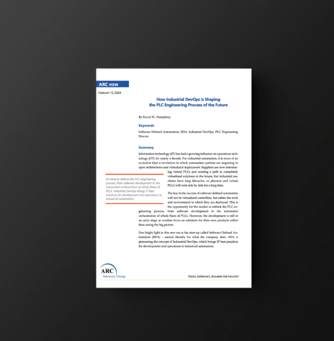 ARC View: How Industrial DevOps Is Shaping the PLC Engineering Process ...
